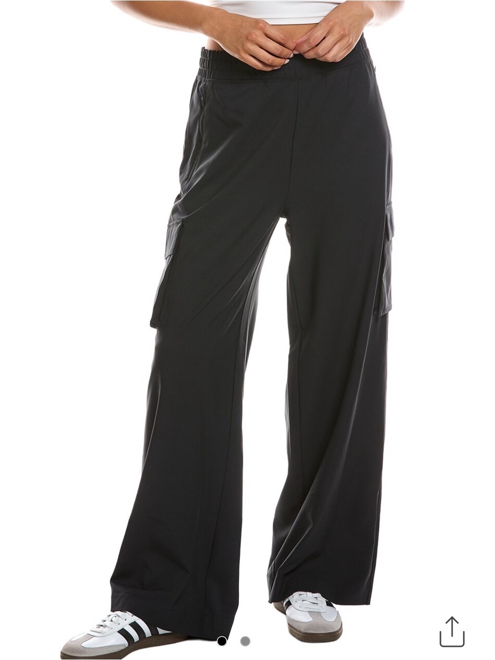 Beyond Yoga Women’s High Waisted Rise Cargo Pants Wide Leg Flare XL